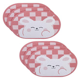Kuber Industries Bath Mat | PVC Bathroom Mat | Shower Bath Mat | Floor Tub Mat | Diatom Mud Oval Mat | Anti-Skid Shower Bathroom Mat | CF-220805 |Pack of 6| Multi